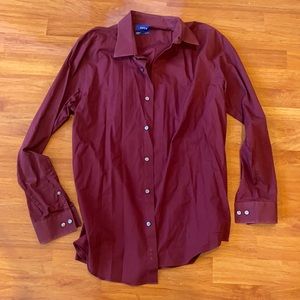 Maroon Men’s Button Down Shirt